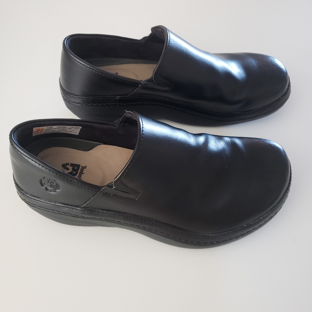 Black Timberland Pro Nursing Clogs